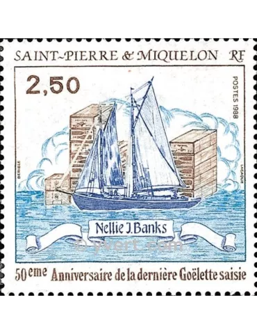 n° 492 -  Timbre Saint-Pierre et Miquelon Poste 2