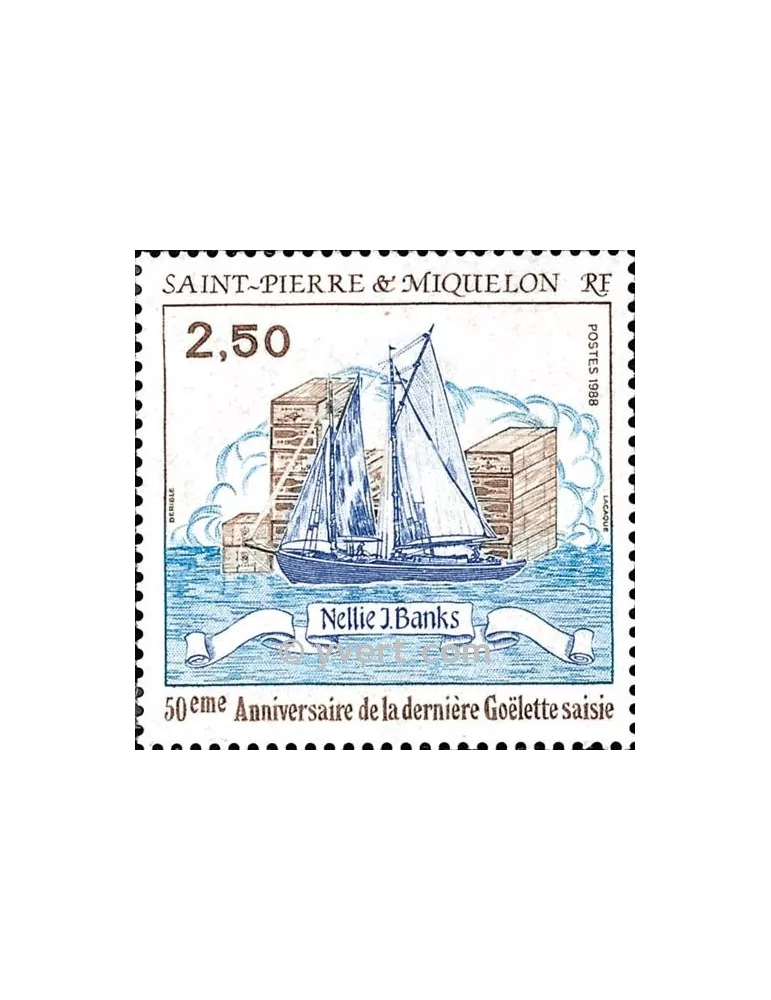 n° 492 -  Timbre Saint-Pierre et Miquelon Poste