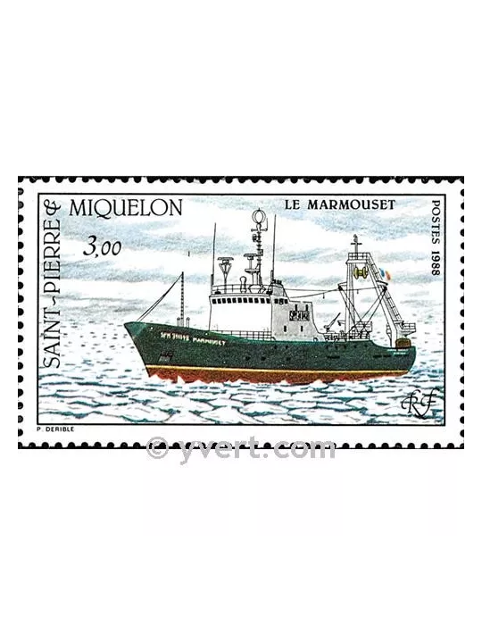 n° 493 -  Timbre Saint-Pierre et Miquelon Poste