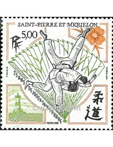n° 498 -  Timbre Saint-Pierre et Miquelon Poste 2