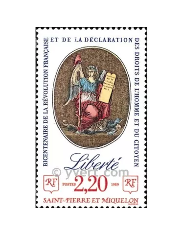n° 499 -  Timbre Saint-Pierre et Miquelon Poste 2