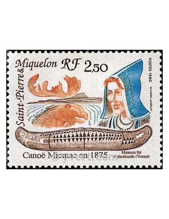 n° 527 -  Timbre Saint-Pierre et Miquelon Poste