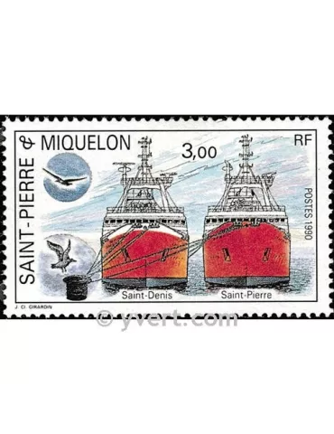 n° 528 -  Timbre Saint-Pierre et Miquelon Poste 2