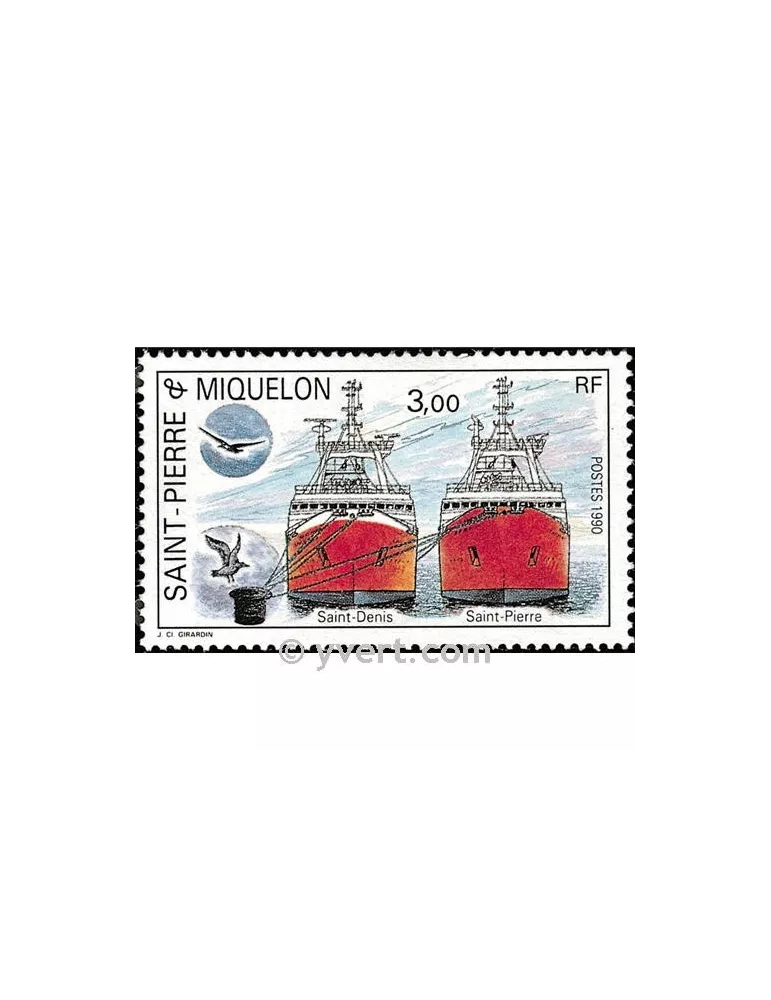n° 528 -  Timbre Saint-Pierre et Miquelon Poste