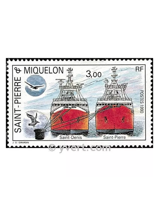 n° 528 -  Timbre Saint-Pierre et Miquelon Poste