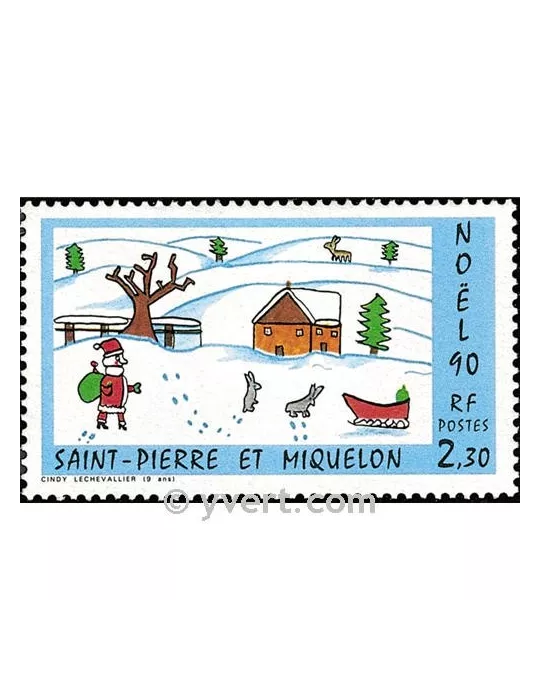 n° 533 -  Timbre Saint-Pierre et Miquelon Poste