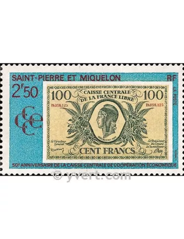 n° 551 -  Timbre Saint-Pierre et Miquelon Poste 2