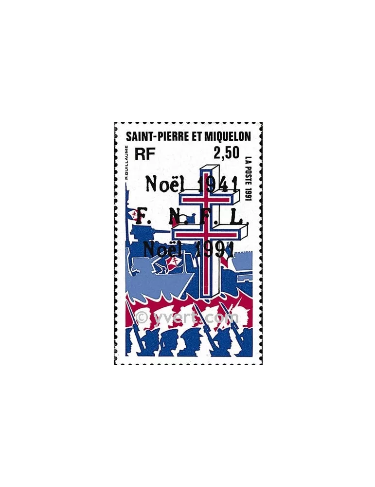 n° 554 -  Timbre Saint-Pierre et Miquelon Poste