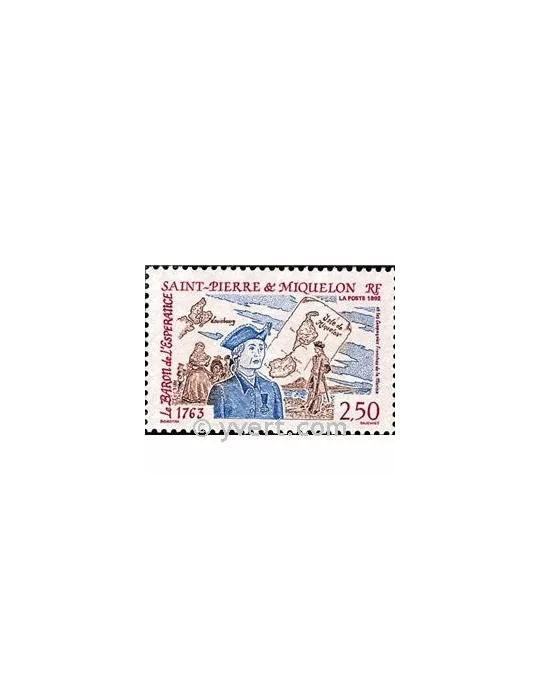 n° 570 -  Timbre Saint-Pierre et Miquelon Poste