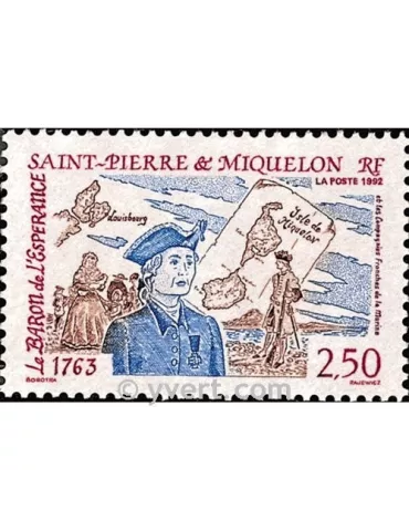 n° 570 -  Timbre Saint-Pierre et Miquelon Poste 2