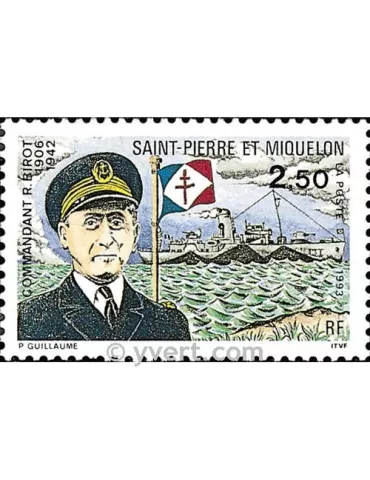 n° 573 -  Timbre Saint-Pierre et Miquelon Poste 2
