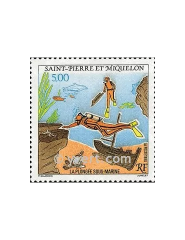 n° 574 -  Timbre Saint-Pierre et Miquelon Poste