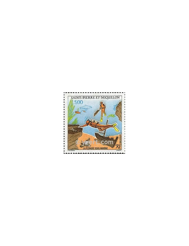 n° 574 -  Timbre Saint-Pierre et Miquelon Poste