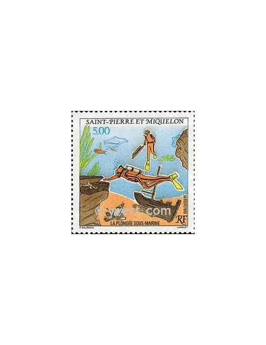n° 574 -  Timbre Saint-Pierre et Miquelon Poste