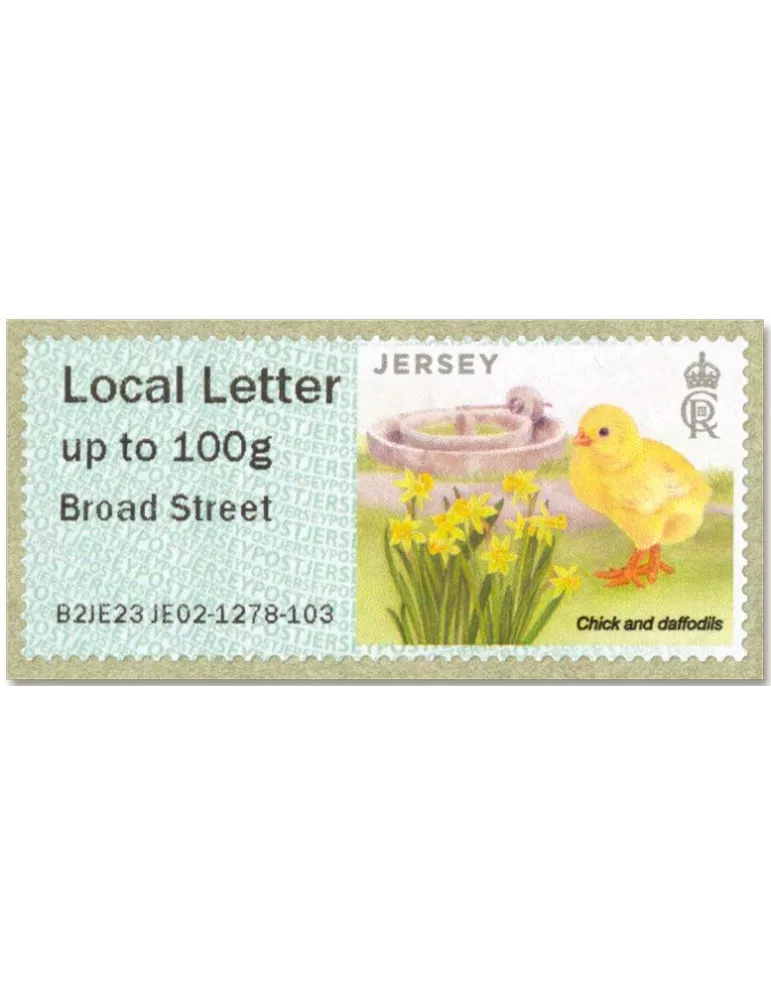n° 71a/76a - Timbre JERSEY Timbres de distributeurs