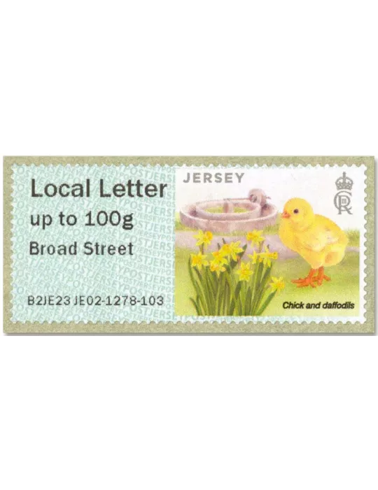n° 71a/76a - Timbre JERSEY Timbres de distributeurs