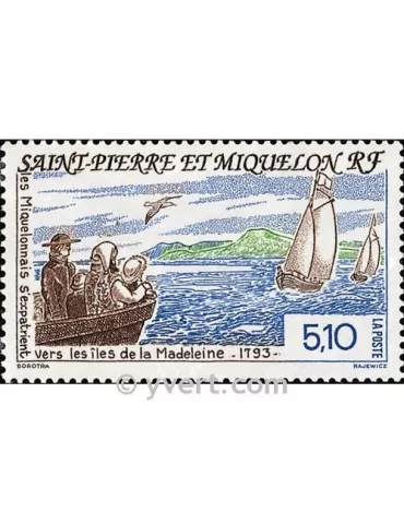 n° 579 -  Timbre Saint-Pierre et Miquelon Poste 2