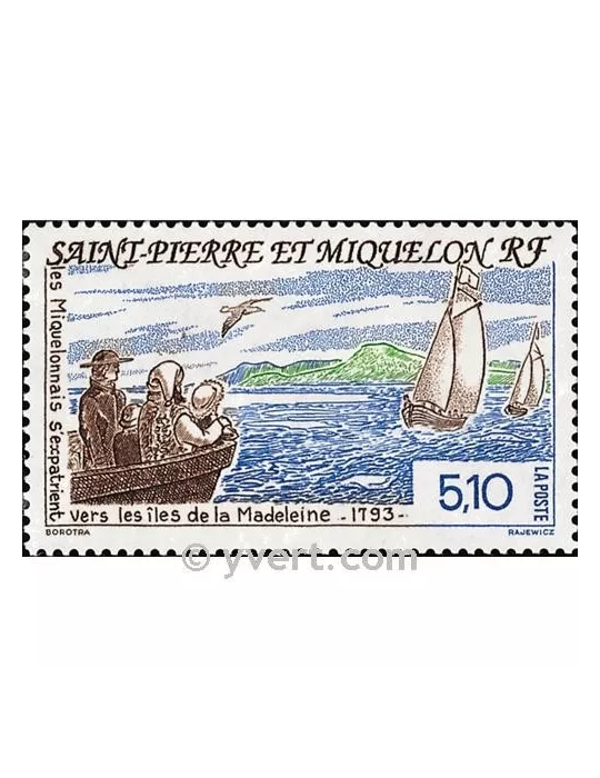 n° 579 -  Timbre Saint-Pierre et Miquelon Poste