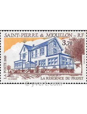 n° 584 -  Timbre Saint-Pierre et Miquelon Poste 2