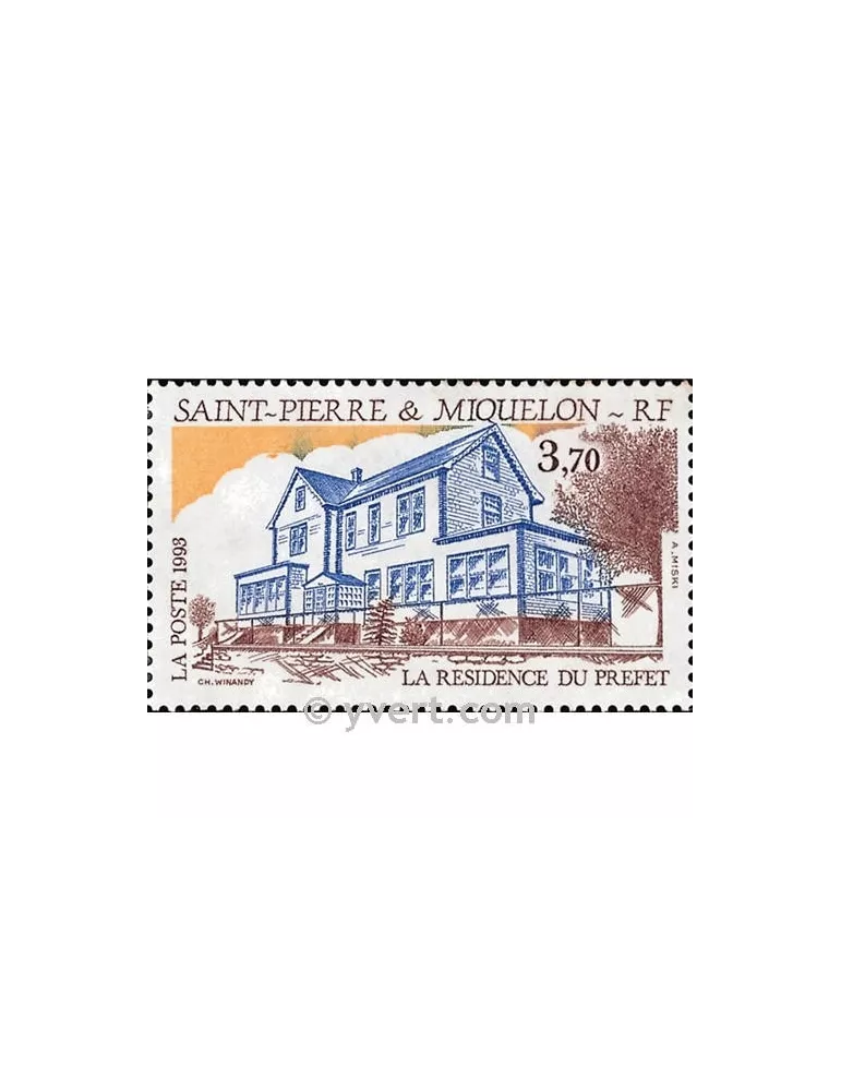n° 584 -  Timbre Saint-Pierre et Miquelon Poste