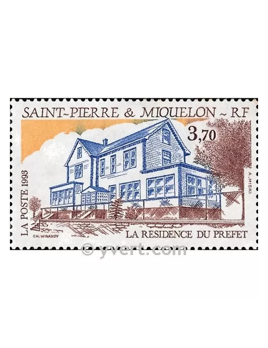 n° 584 -  Timbre Saint-Pierre et Miquelon Poste