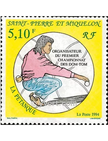 n° 593 -  Timbre Saint-Pierre et Miquelon Poste 2
