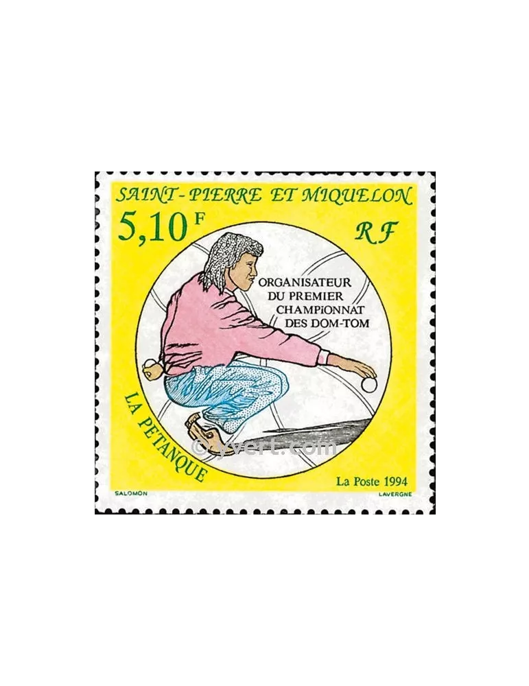 n° 593 -  Timbre Saint-Pierre et Miquelon Poste
