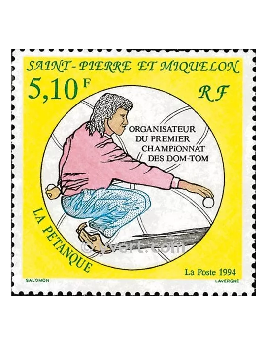 n° 593 -  Timbre Saint-Pierre et Miquelon Poste