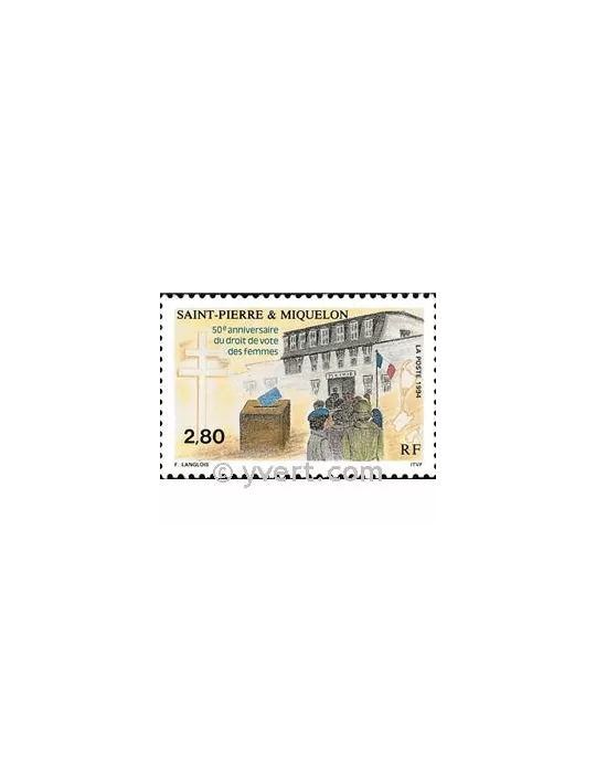 n° 597 -  Timbre Saint-Pierre et Miquelon Poste