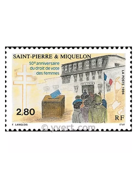 n° 597 -  Timbre Saint-Pierre et Miquelon Poste
