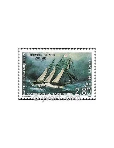 n° 598 -  Timbre Saint-Pierre et Miquelon Poste