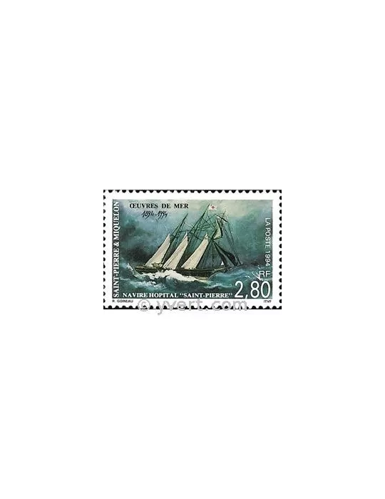 n° 598 -  Timbre Saint-Pierre et Miquelon Poste
