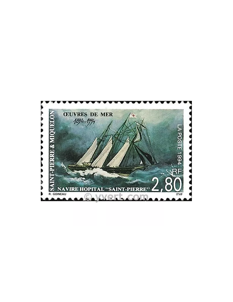 n° 598 -  Timbre Saint-Pierre et Miquelon Poste