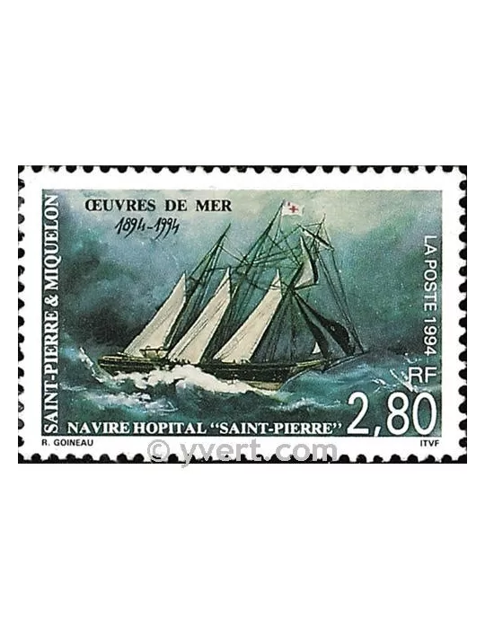 n° 598 -  Timbre Saint-Pierre et Miquelon Poste