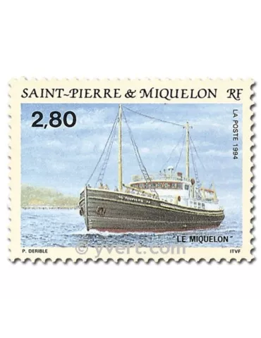 n° 599/602 (BF 4) -  Timbre Saint-Pierre et Miquelon Poste 2