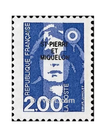 n° 605 -  Timbre Saint-Pierre et Miquelon Poste 2