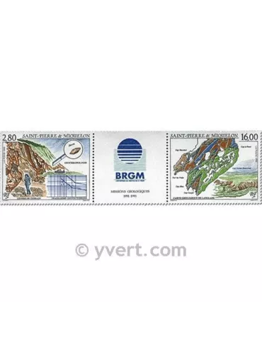 n° 619A -  Timbre Saint-Pierre et Miquelon Poste 2