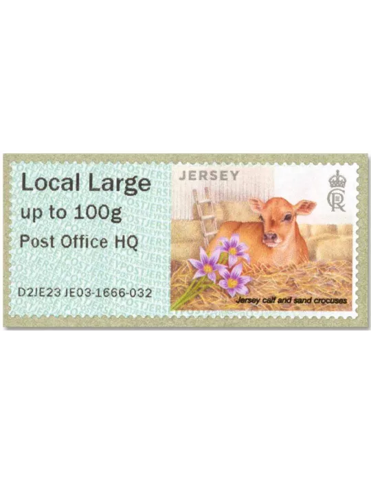 n° 71b/76b - Timbre JERSEY Timbres de distributeurs
