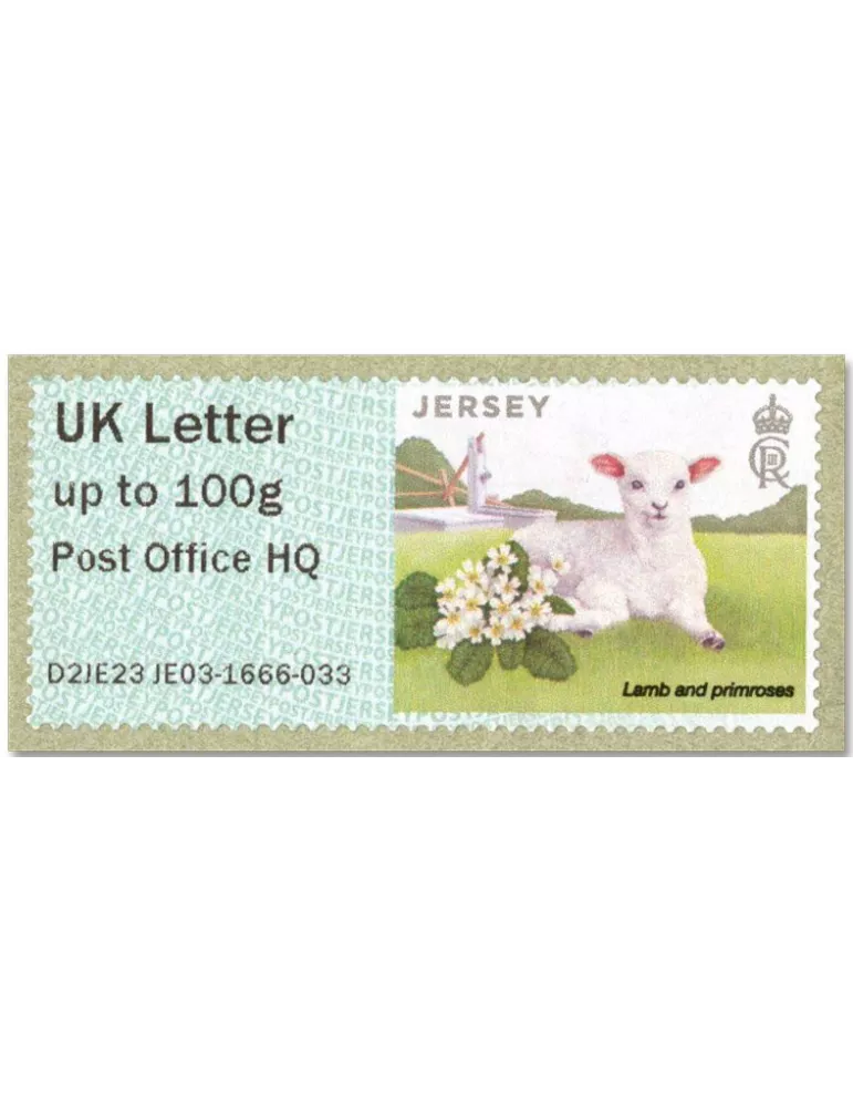 n° 71b/76b - Timbre JERSEY Timbres de distributeurs