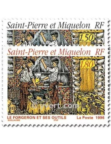 n° 628/629 -  Timbre Saint-Pierre et Miquelon Poste 2
