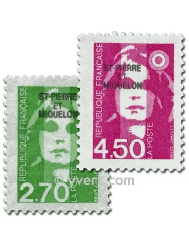 n° 630/631 -  Timbre Saint-Pierre et Miquelon Poste 2