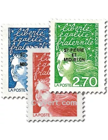 n° 650/652 -  Timbre Saint-Pierre et Miquelon Poste 2