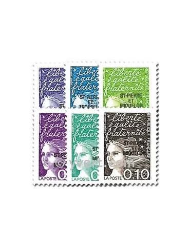 n° 656/661 -  Timbre Saint-Pierre et Miquelon Poste