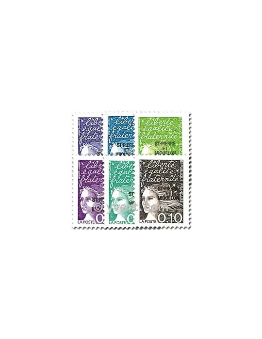 n° 656/661 -  Timbre Saint-Pierre et Miquelon Poste