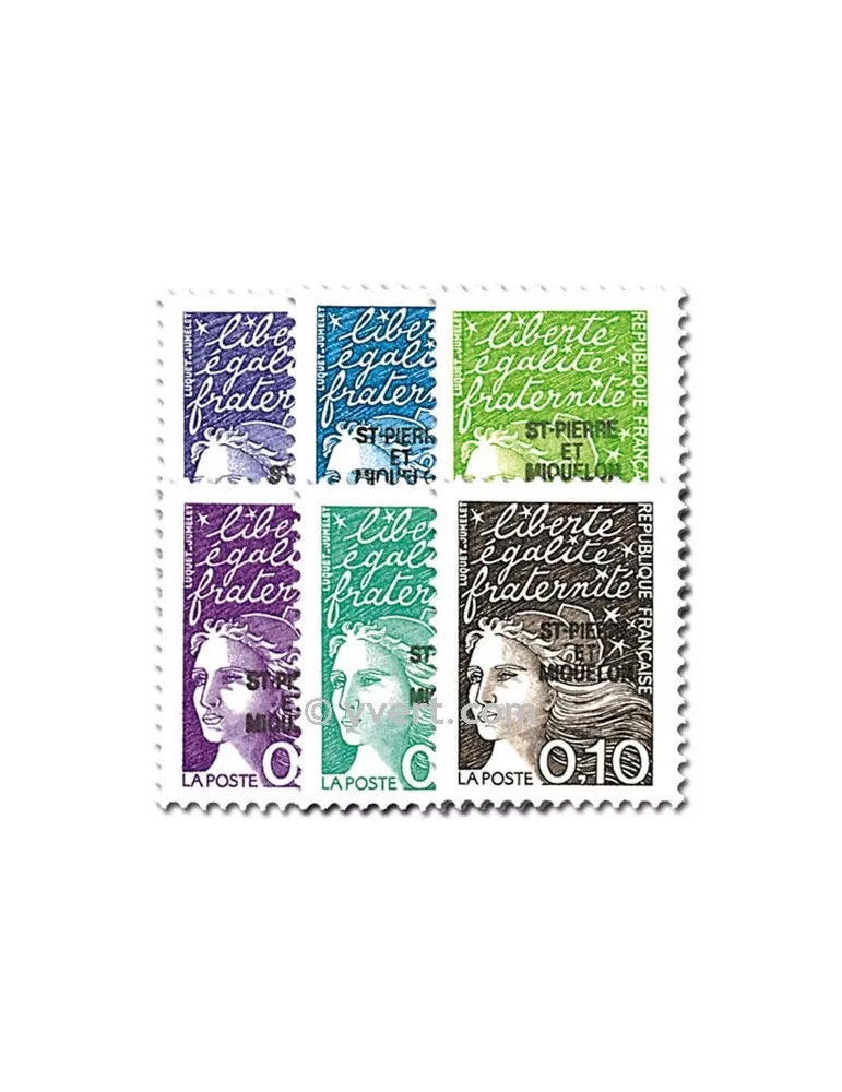 n° 656/661 -  Timbre Saint-Pierre et Miquelon Poste