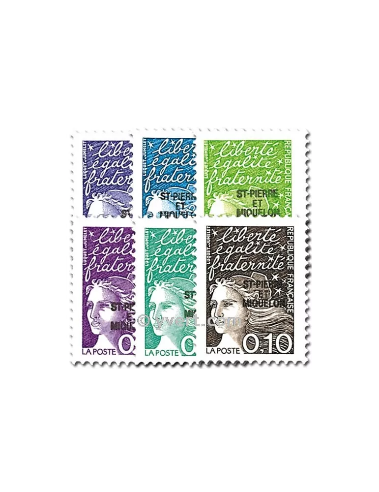 n° 656/661 -  Timbre Saint-Pierre et Miquelon Poste