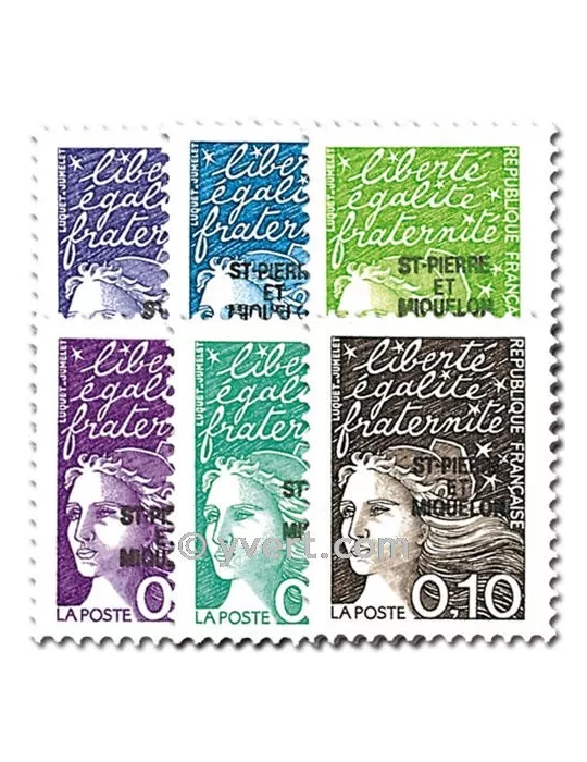 n° 656/661 -  Timbre Saint-Pierre et Miquelon Poste