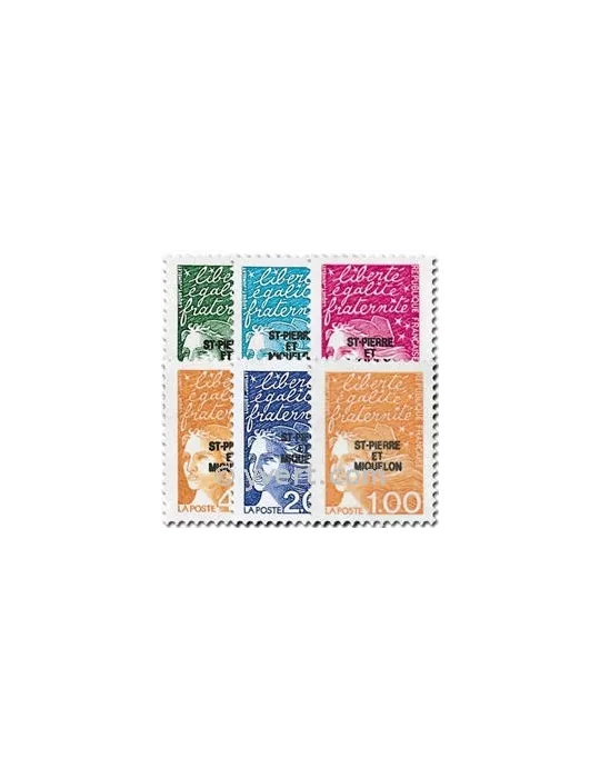 n° 663/668 -  Timbre Saint-Pierre et Miquelon Poste