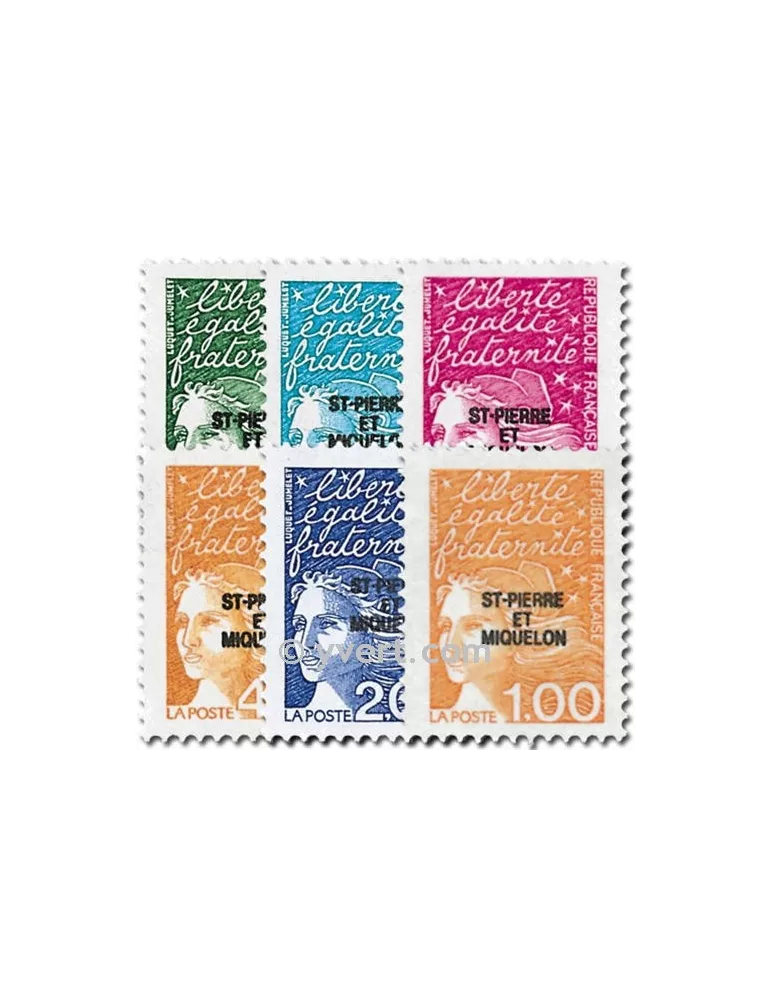 n° 663/668 -  Timbre Saint-Pierre et Miquelon Poste