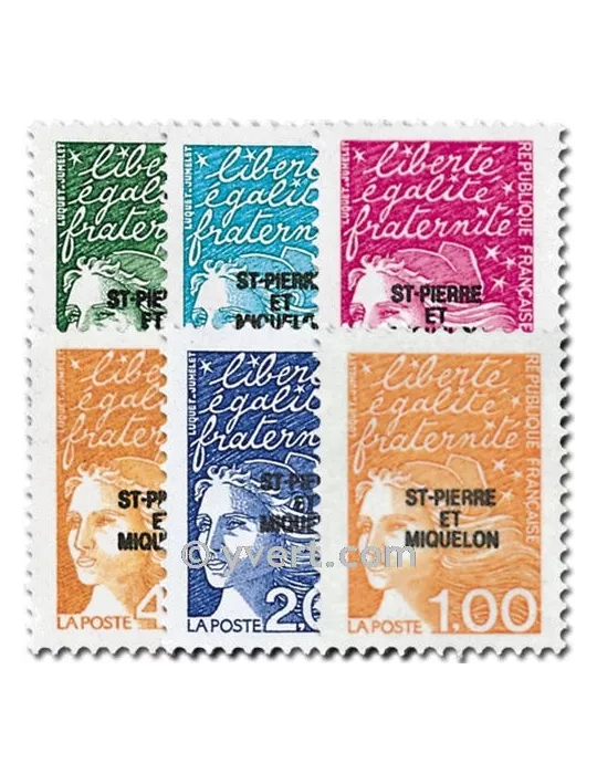 n° 663/668 -  Timbre Saint-Pierre et Miquelon Poste